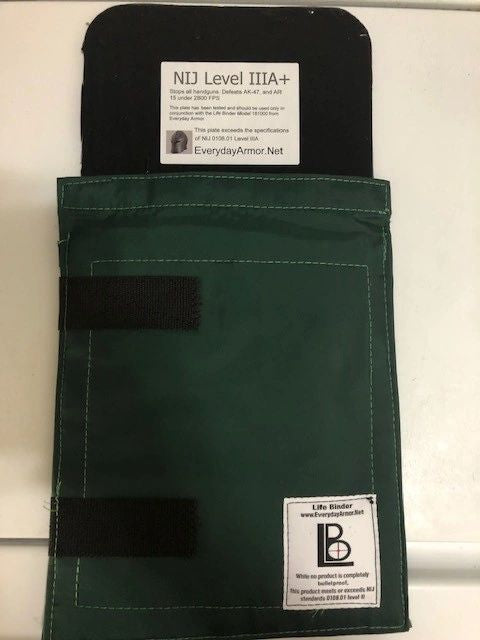 Life Binder and Level IIIa + plate combo
