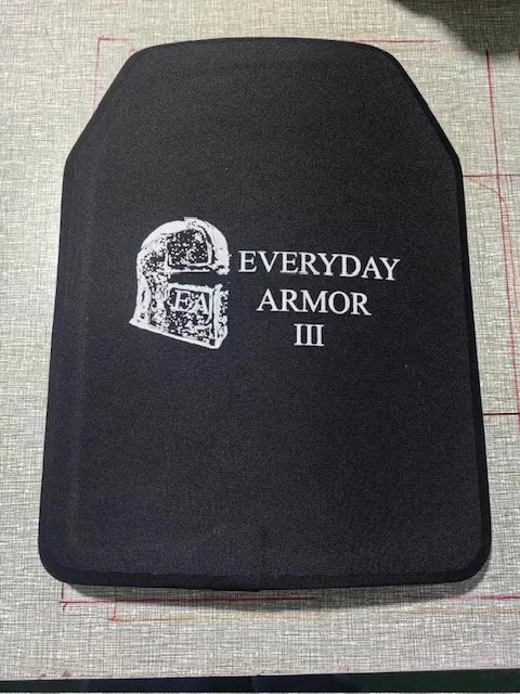 NIJ Level III XL Plates Single Curve, Shooter cut