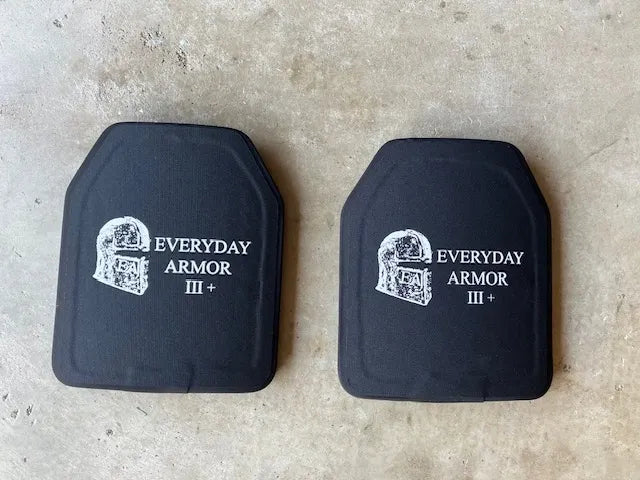 NIJ level III+ plate set