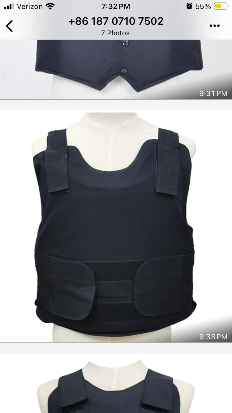 Level 3A wrap around full vest